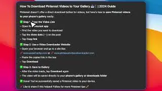 How To Download Pinterest Videos To Your Gallery (2024)