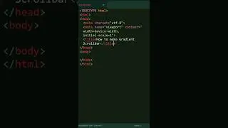 How To Make a Gradient Scroll Bar? | Html Css 
