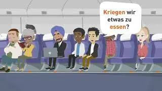 Learn German | On the plane to Berlin! | Vocabulary and phrases