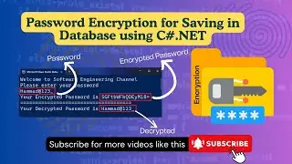Password Encryption and Decryption in C#.NET