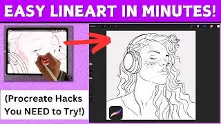 LINEART in MINUTES?! Procreate Hack NOBODY's Talking About (My SECRET Brushes Inside 🤫)