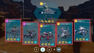 War Robots: Spiders Back again | Rayker, Invader, Jaeger, Skyros, Weyland, INDRA | WR Gameplay