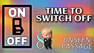 BBC COMPACTA Class 9th C.A. - 8 || Time to switch off || # Unseen Passage
