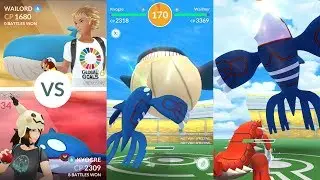Pokémon Go Gym Battle Gen 3: Kyogre vs Wailord & Wailmer
