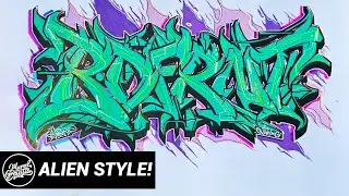 GRAFFITI PIECE WITH MARKERS | @DMARKDONTFORGET X @BDifferentClothing