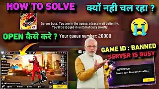 How to solve server busy problem in freefire max. 