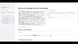 Running text summarization using NLP