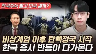계엄 끝 탄핵정국 시작으로 한국 주식 상승의 기회온다 (계엄 대응전략, 증시 전망)