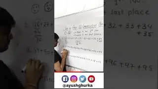 Trick to Find Sum of Any 10 consecutive Numbers #shorts