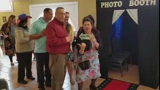Waiting to go in the photo booth