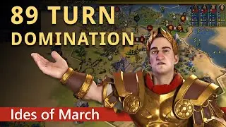 Ides of March Challenge - Caesar Domination Victory on Emperor - Civ 6 Playthrough