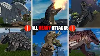 Jurassic Blocky All HEAVY Attack's Part 2 !