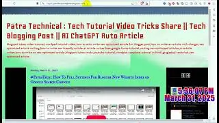 Blogspot Tubes : Blogging Challenge Tutorial Video 21 {Create SITEMAP for Blogspot Website}