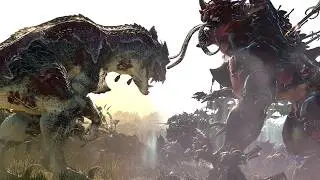Lizardmen VS Warriors of Chaos - Total War: Warhammer 3 Cinematic Battle