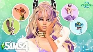 RECREATING ICONIC ZOOTOPIA 2 CHARACTERS IN THE SIMS 4!