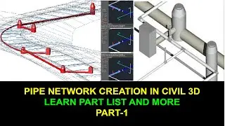 Mastering Pipe Networks | pipe Network creation in civil 3d.