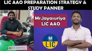 LIC AAO PREPARATION STRATEGY AND STUDY PANNER | MR.JAYASURIYA LIC AAO
