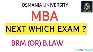 BRM (OR) BLAW EXAM ? || POSTPONED EXAM CLARIFICATION VIDEO || MBA SEM 2 || O.U || @shivanipallela