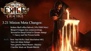 PoE 3.21 (Crucible) -  Minion Meta changes: everything we know so far