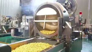 Caramel Sugar Coating Commercial Automatic Popcorn Machine Production Line#popcorn#popcornmachine