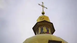 Колокольня и ласточки.