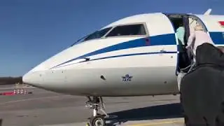 Взлёт из аэропорта Храброво. БЕЛАВИА. Take off from Khrabrovo airport. BELAVIA.