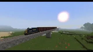 Minecraft Trains Mod - Diesel Freight Train