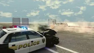 BeamNG Barricade Break