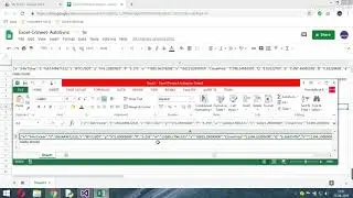 Excel Google Sheet Addin Dynamic Sync - Using Binance Web-socket Stream