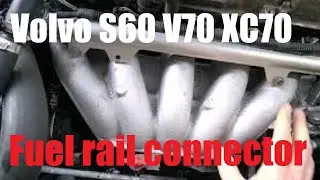 Volvo S60 XC70 Fuel rail and injector removal Turbo N/A + fuel pressure regulator location 2001-2009