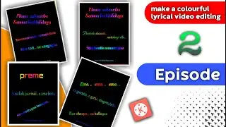 How to create Lyrical Videos In Kinemaster App Telugu|Lyrics Video Editing App|Lyrics Editing App