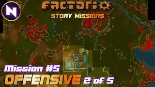 Surrounded by Biters | Mission 5: Offensive (2 of 5) | Factorio Story Missions