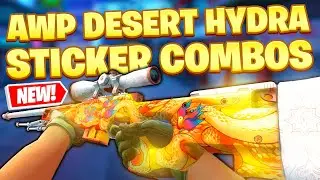 AWP DESERT HYDRA STICKER COMBOS - CS:GO