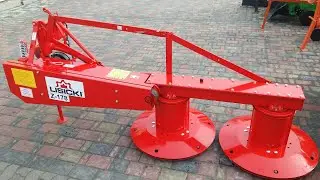 Польская роторная косилка в работе