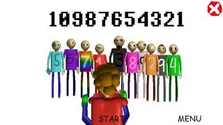 Baldi Split himself into 10 Numbers!?!? I 10987654321 (Baldi's basics mod)