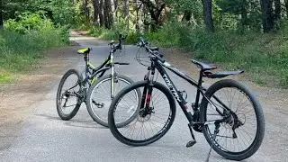 Катаемся по лесу/ we ride through the forest #велосипед #влог