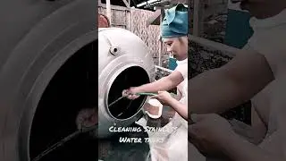 Cleaning out Water Storage Tanks Today at 2Big2Go Water Refilling Station