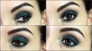 Smokey eyes verde petrolio