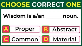 Choose the correct Option According to the Grammar #challenge 1