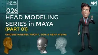 3D Head Modeling Series in Maya - Part 01| Maya | Tutorial 26