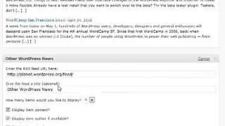 Wordpress Dashboard Tutorial