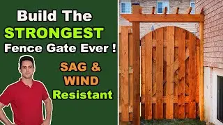 How To Build A Fence gate? ( SAG & WIND PROOF)