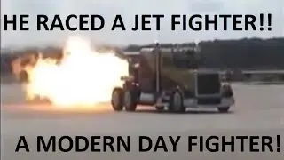 2004 NAS Oceana Airshow - Shockwave Jet Truck vs. F/A-18C Hornet