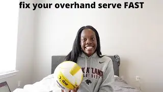 FIX YOUR OVERHAND SERVE FAST: how to get the ball over the net | Jacoby Sims