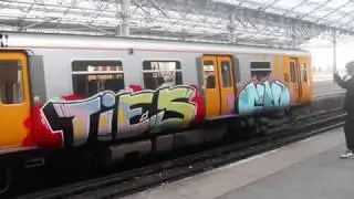 southport waterloo train graffiti (watch in high quality)
