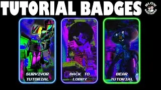 HOW To Get SURVIVOR & BEAR TUTORIAL BADGES / BEAR* / Trilogy* 3 / Roblox