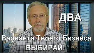 Два Варианта Твоего Бизнеса. ВЫБИРАЙ!