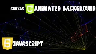 How to create an animated background - JavaScript Canvas Animated Background | HTML | CSS. #2