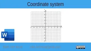 16 Draw coordinate system - Math with Word