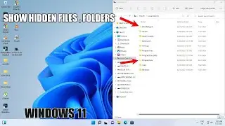 How To Show Hidden Files And Folders On Windows 11 | Show Hidden Files And Folders File Explorer